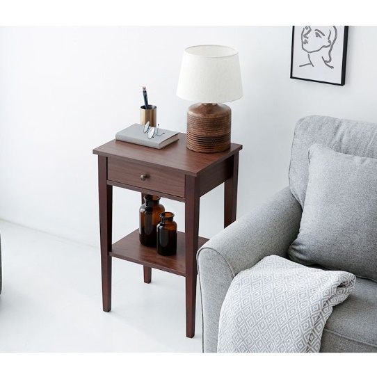 소파 틈새 선반 소형 얇은 테이블 미니 높은 사이드 테이블