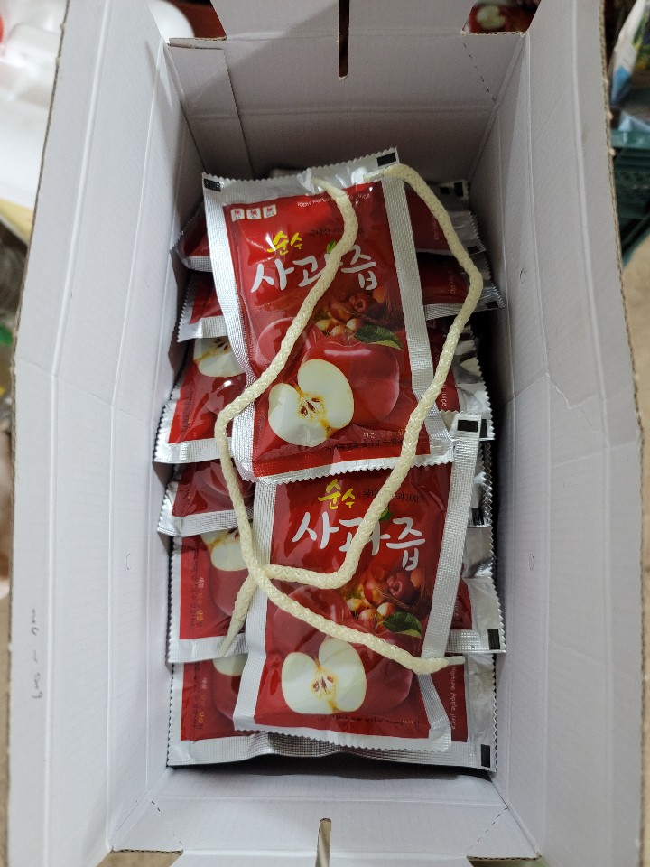 우주농원 사과즙 120ml NFC 착즙 사과주스 50포 100포 - 상세 이미지 3