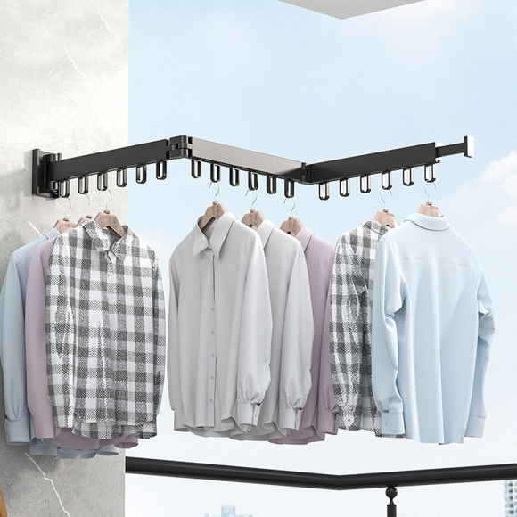 벽고정 빨래건조대 벽걸이 빨랫대 접이식 건조대