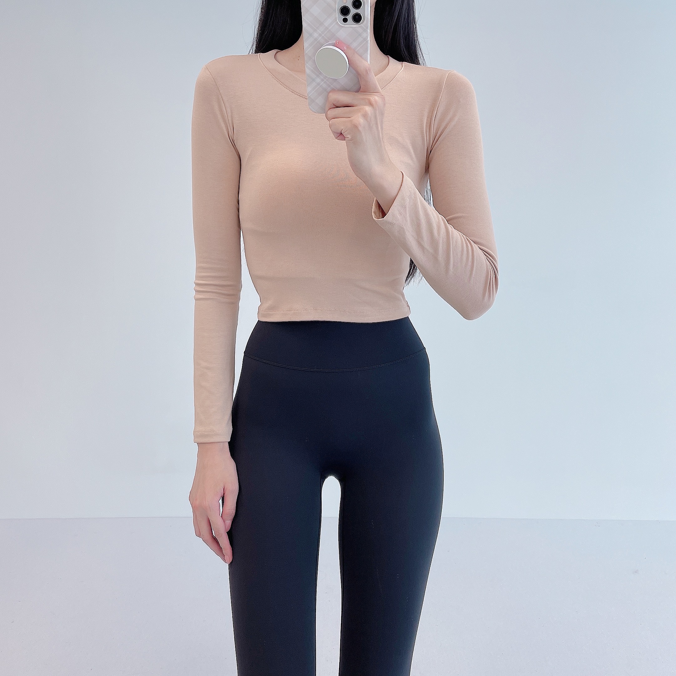 로라벨 베스트 노워머 필라테스복 요가복 필라테스 상의 옷 커버업 운동복 탑 요가 크롭 - 상세 이미지 3