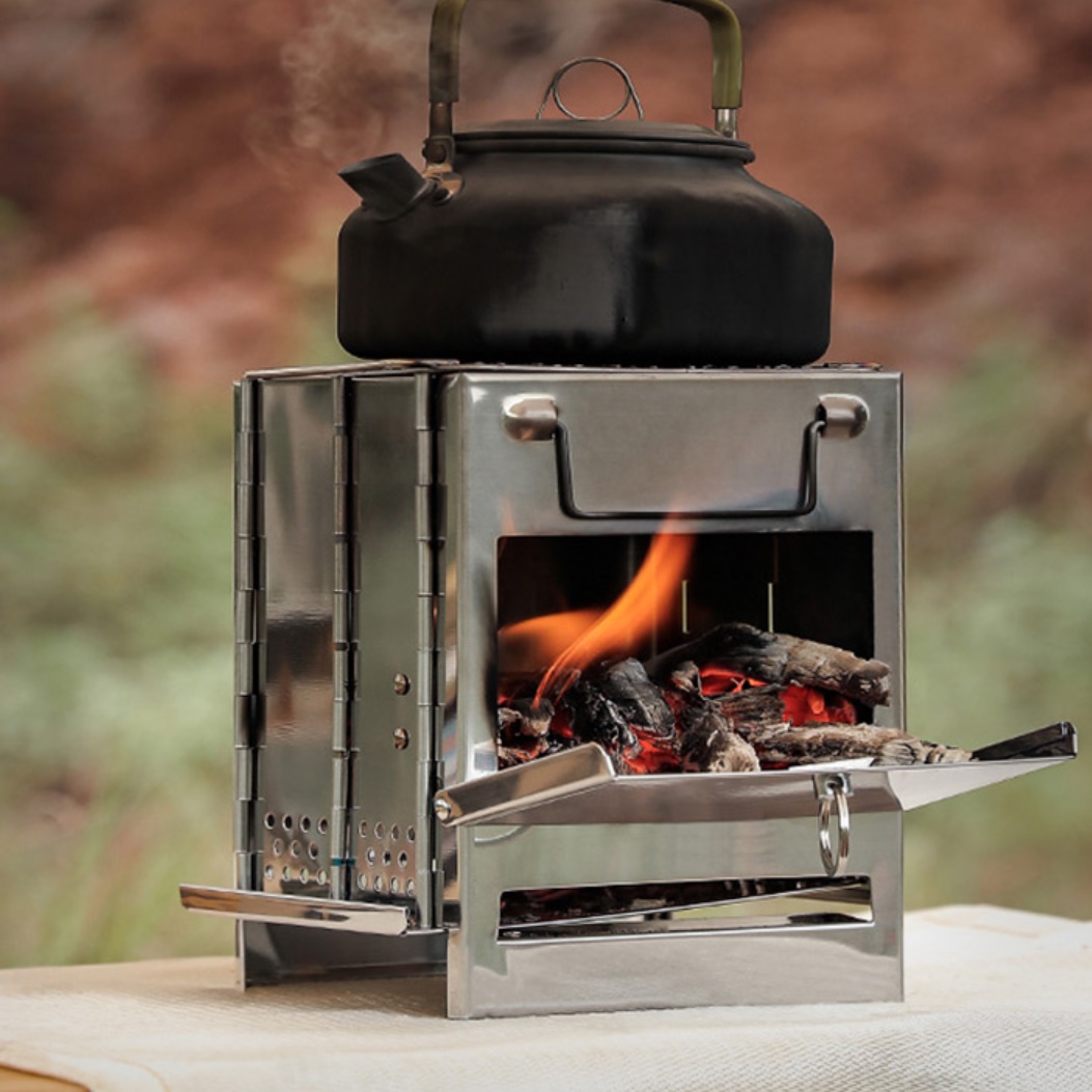 야외 소형 화목난로 초미니 캠핑용 난로 겨울캠핑난로