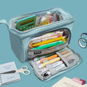 대학생 필통 간편한 휴대성 대용량 파우치 고등학생 중학생 ANGOO 실사용 후기 | 효과 있을까? - 상품 이미지 4