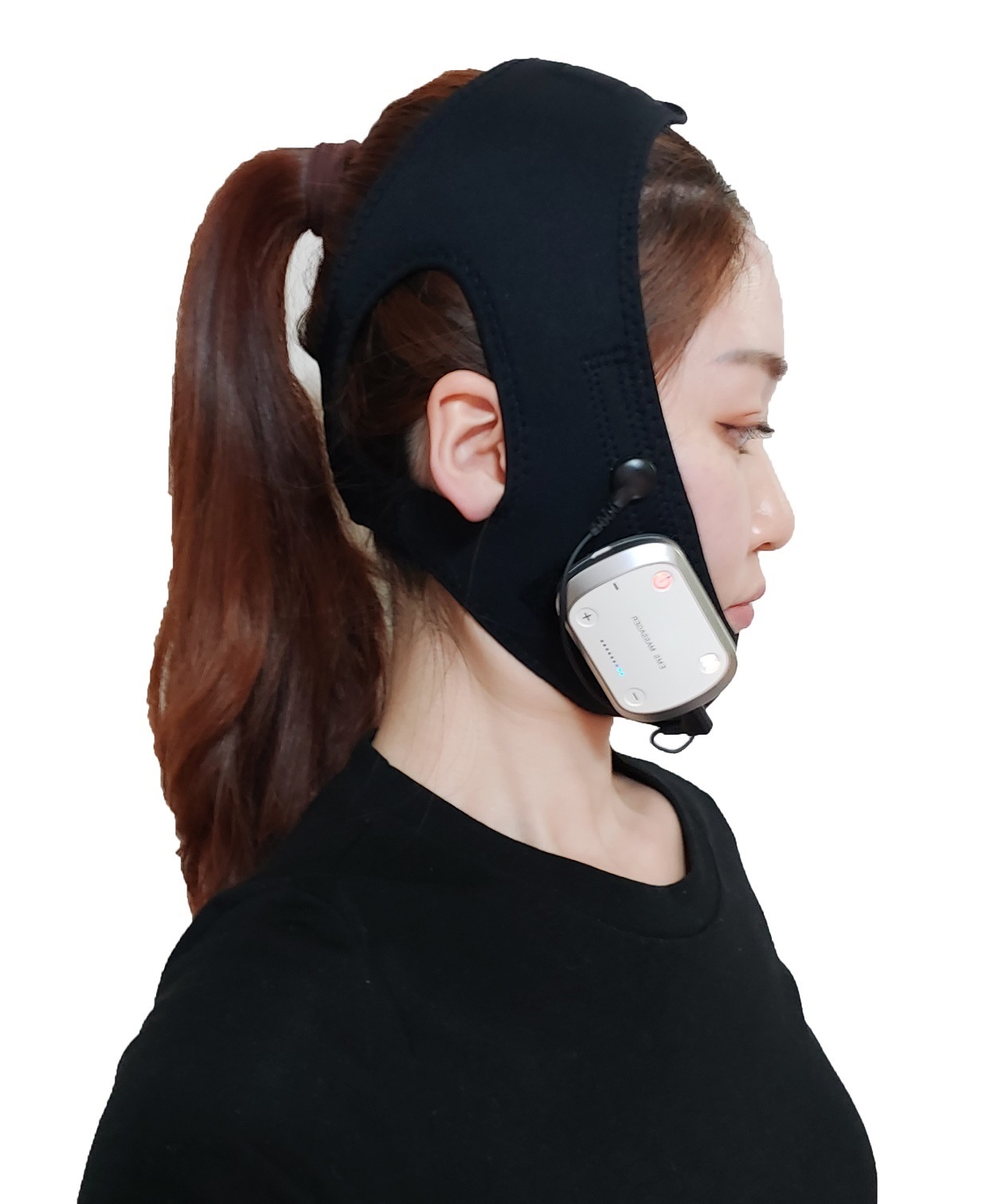 약손드림 얼굴 EMS 저주파 마사지기 안마기 뷰티 밴드 리프팅 턱  윤곽 라인 이미지 3