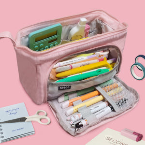 대학생 필통 간편한 휴대성 대용량 파우치 고등학생 중학생 ANGOO 실사용 후기 | 효과 있을까? - 상품 이미지 3