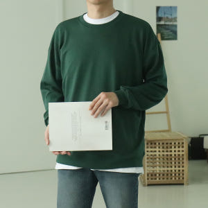 남자맨투맨 남자긴팔티 빅사이즈 오버핏 커플맨투맨 착용 후기 | 사이즈/핏 총정리 - 상품 이미지 4
