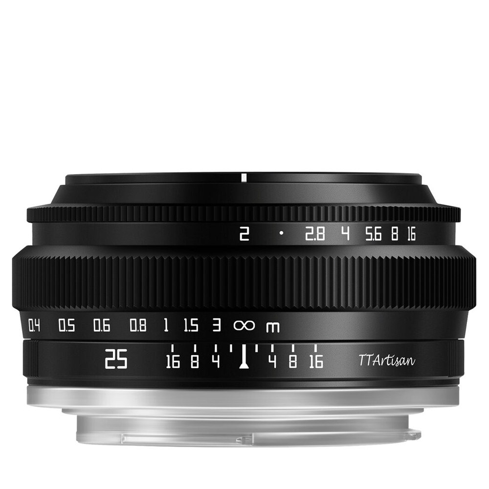 티티아티산 25mm F2.0 후지필름 X마운트 APS-C 렌즈 블랙 - 상품 이미지