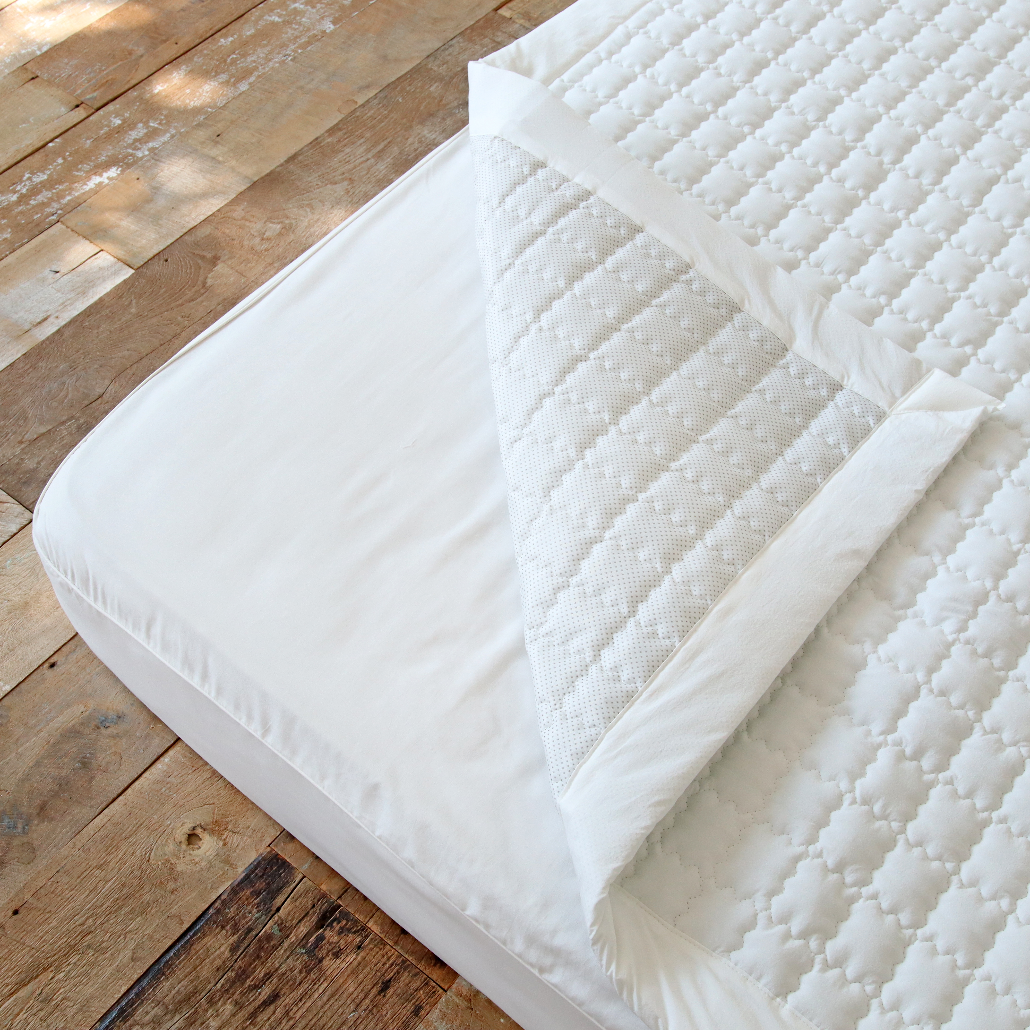 바이오워싱 고밀도 순면 미끄럼방지 논슬립 매트리스 침대 패드 S/SS