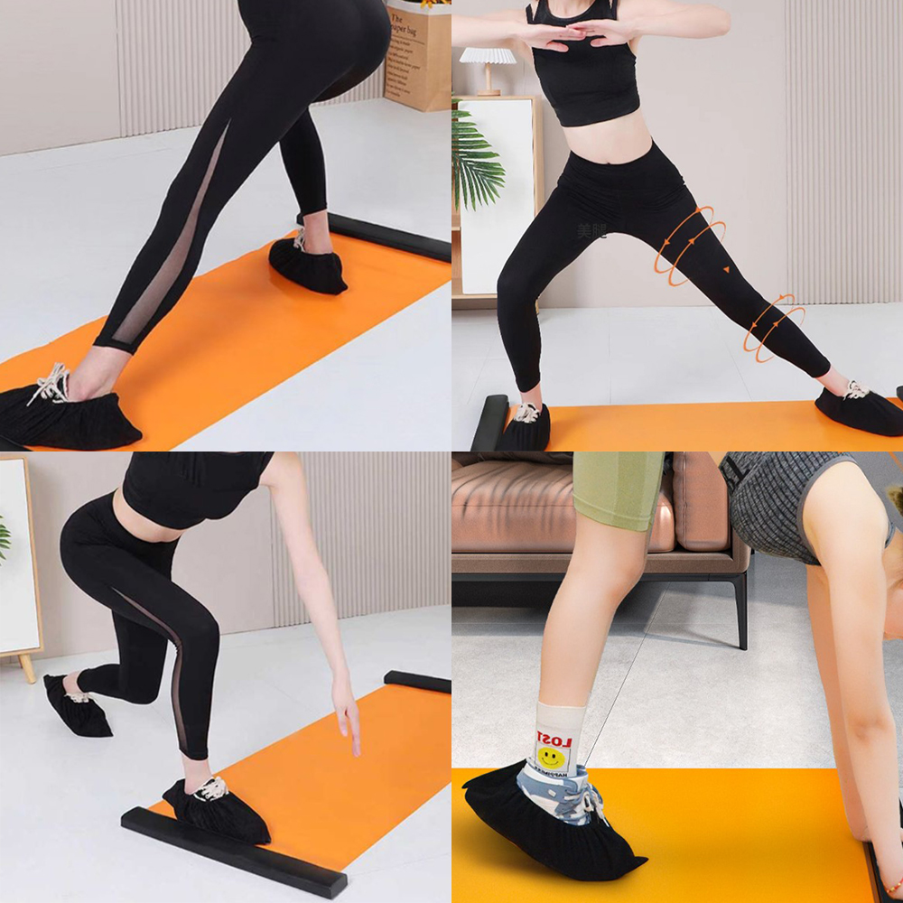 1.4m 슬라이드 보드 슬라이딩 매트 무소음 런닝머신 유산소 다리찢기 코어 복근 스케이트 스케이팅 아이스 스키 운동기구 - 상세 이미지 3