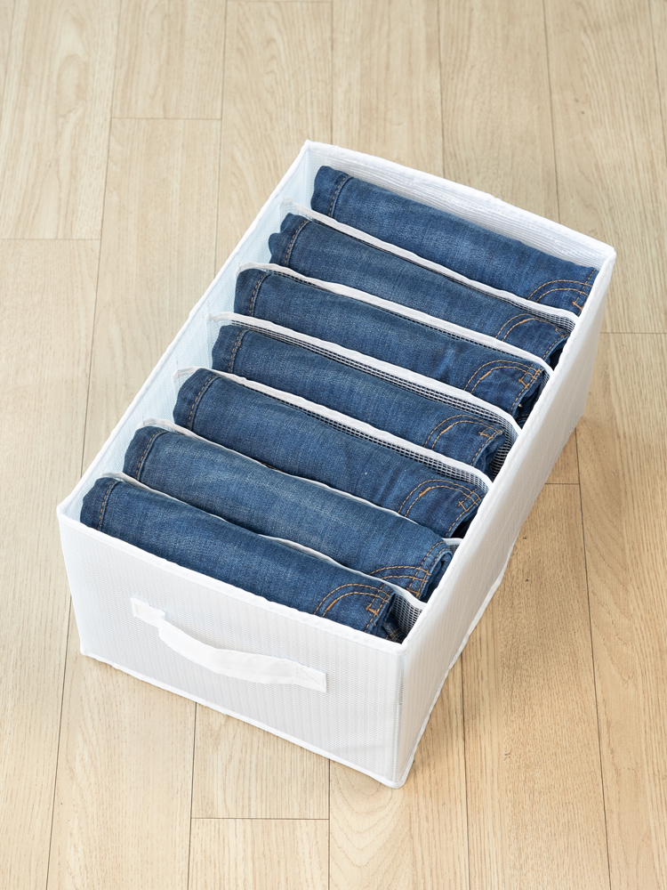 할메이드 바지 옷장 옷 트레이 수납정리함 서랍칸막이 대형 7칸