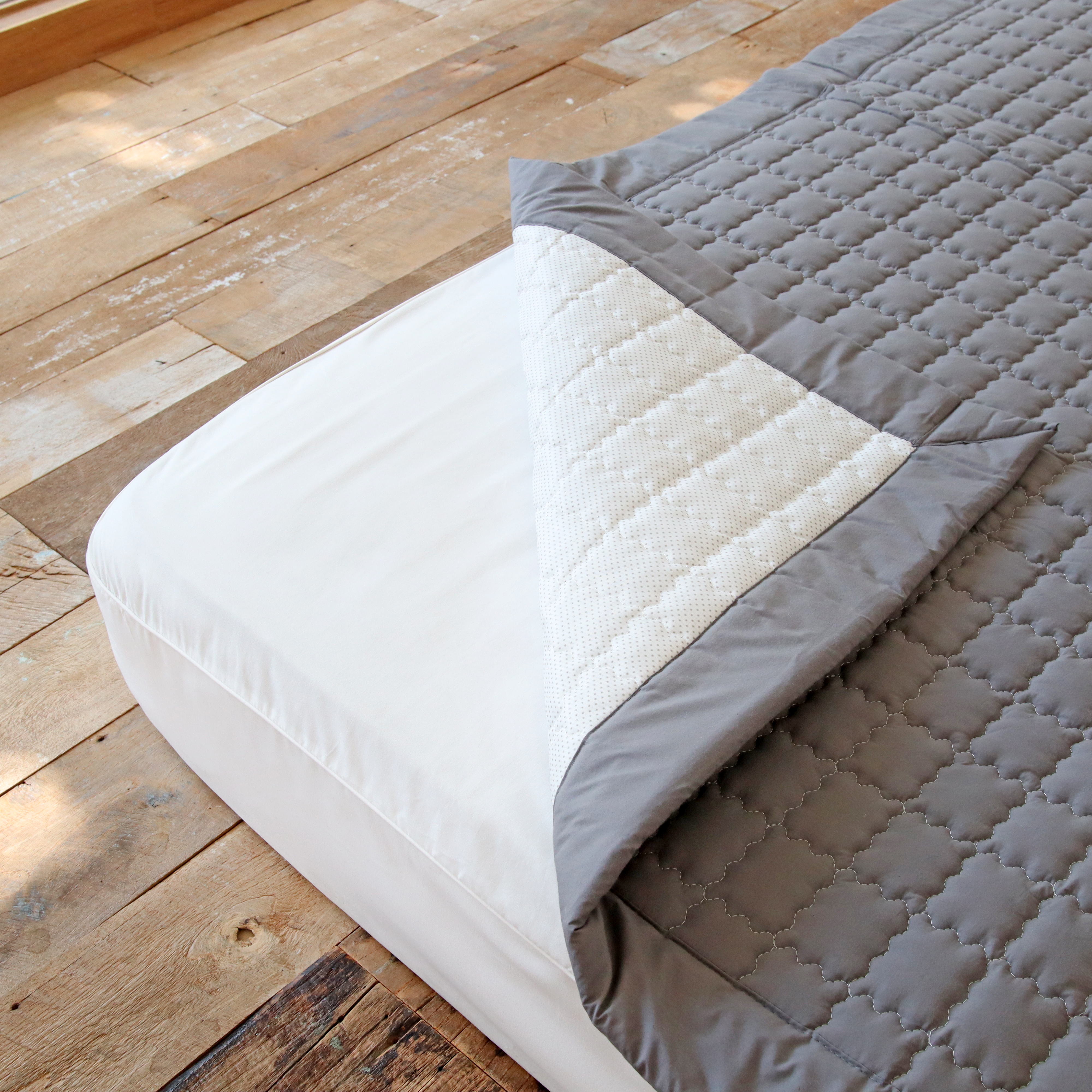 바이오워싱 고밀도 순면 미끄럼방지 논슬립 매트리스 침대 패드 S/SS