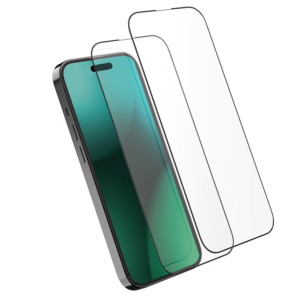 아이엠듀 풀커버 강화유리 액정보호필름 보호 필름 아이폰14 프로, 2매입