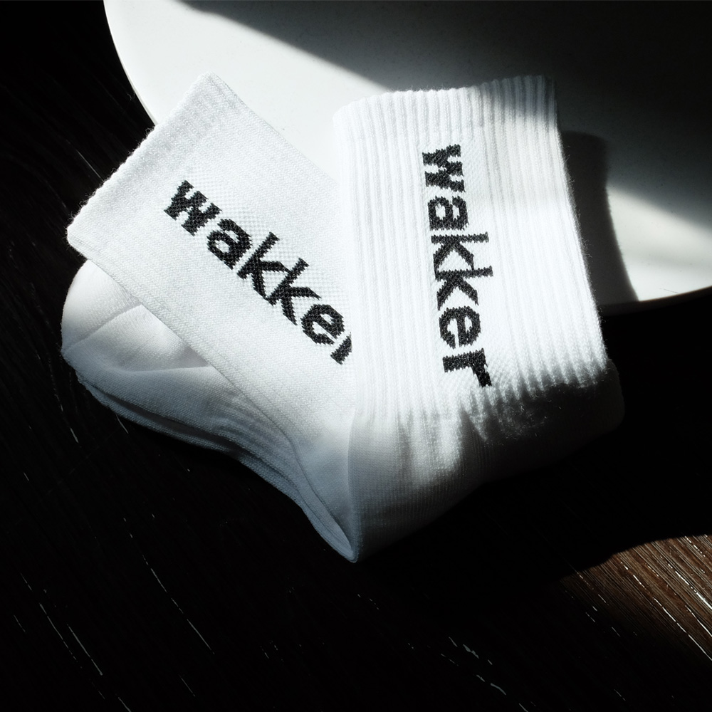 wakker 와커 에어 빅로고 운동 컴포터블 쿠션 크루삭스 - 상세 이미지 5