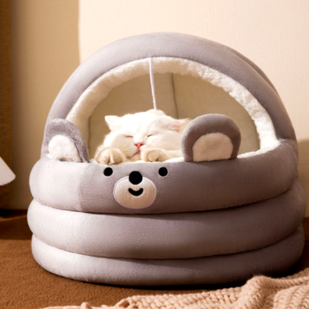 퍼플펫 고양이 숨숨집 강아지 하우스 텐트 애견 집 베어하우스 중형