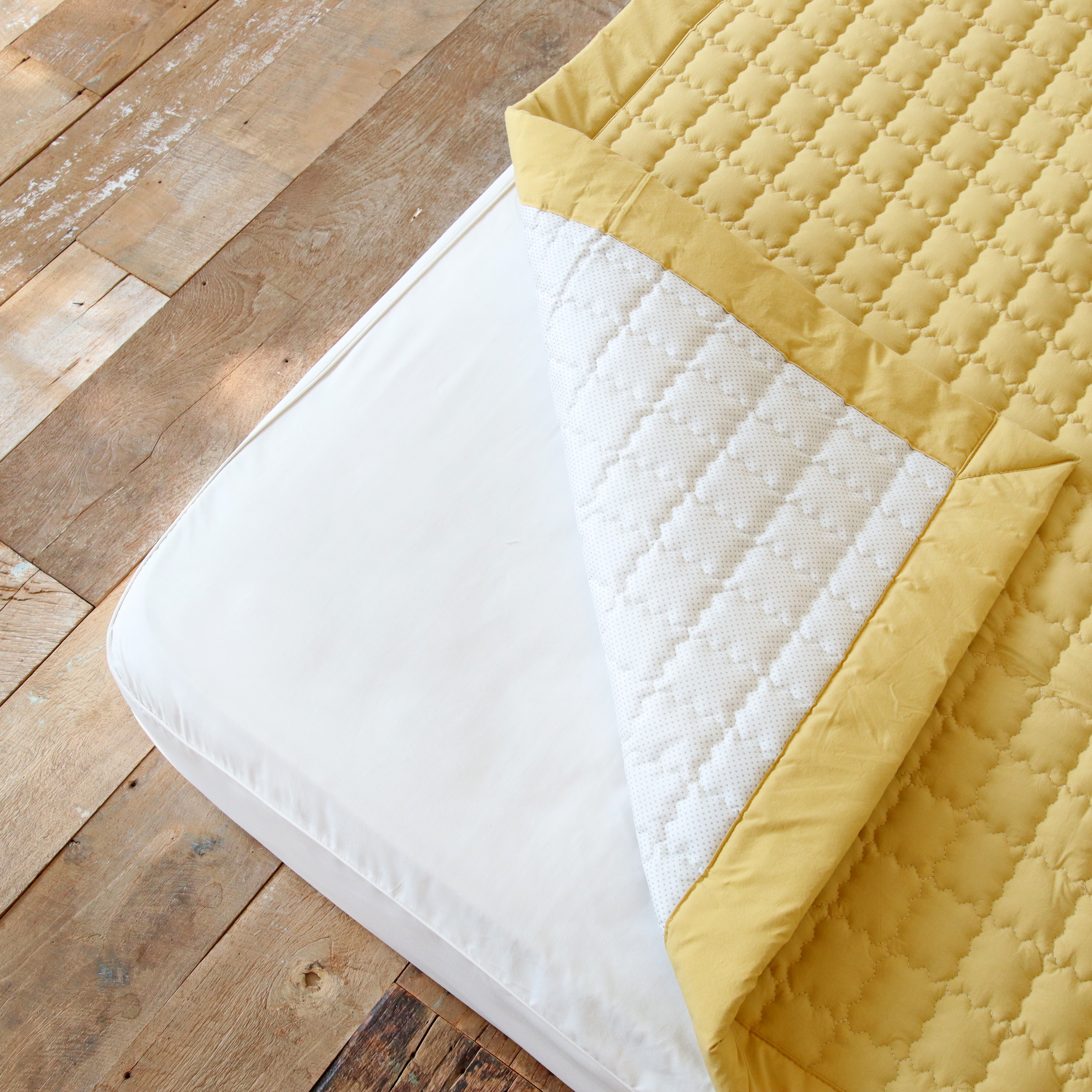 바이오워싱 고밀도 순면 미끄럼방지 논슬립 매트리스 침대 패드 S/SS