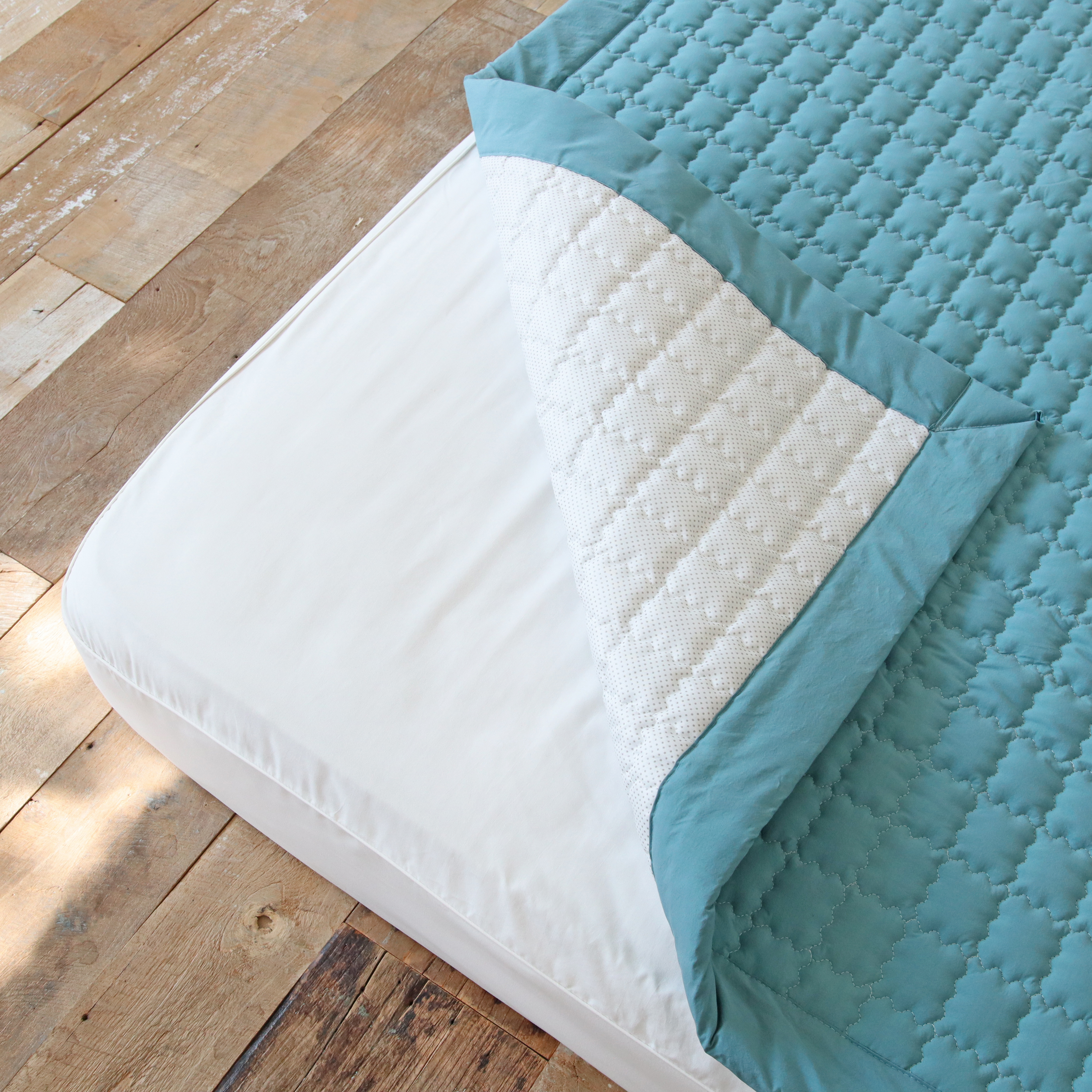 바이오워싱 고밀도 순면 미끄럼방지 논슬립 매트리스 침대 패드 S/SS