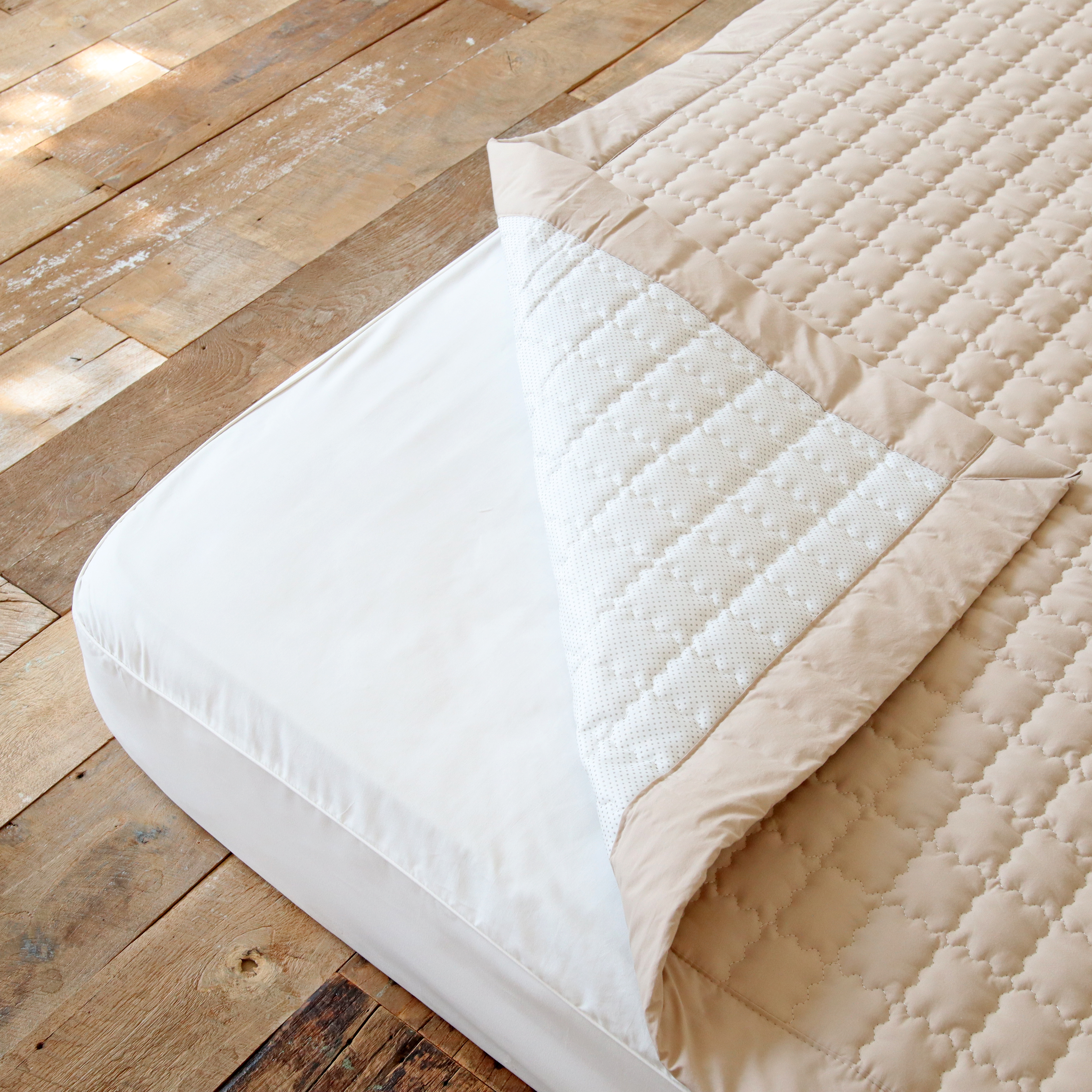 바이오워싱 고밀도 순면 미끄럼방지 논슬립 매트리스 침대 패드 S/SS