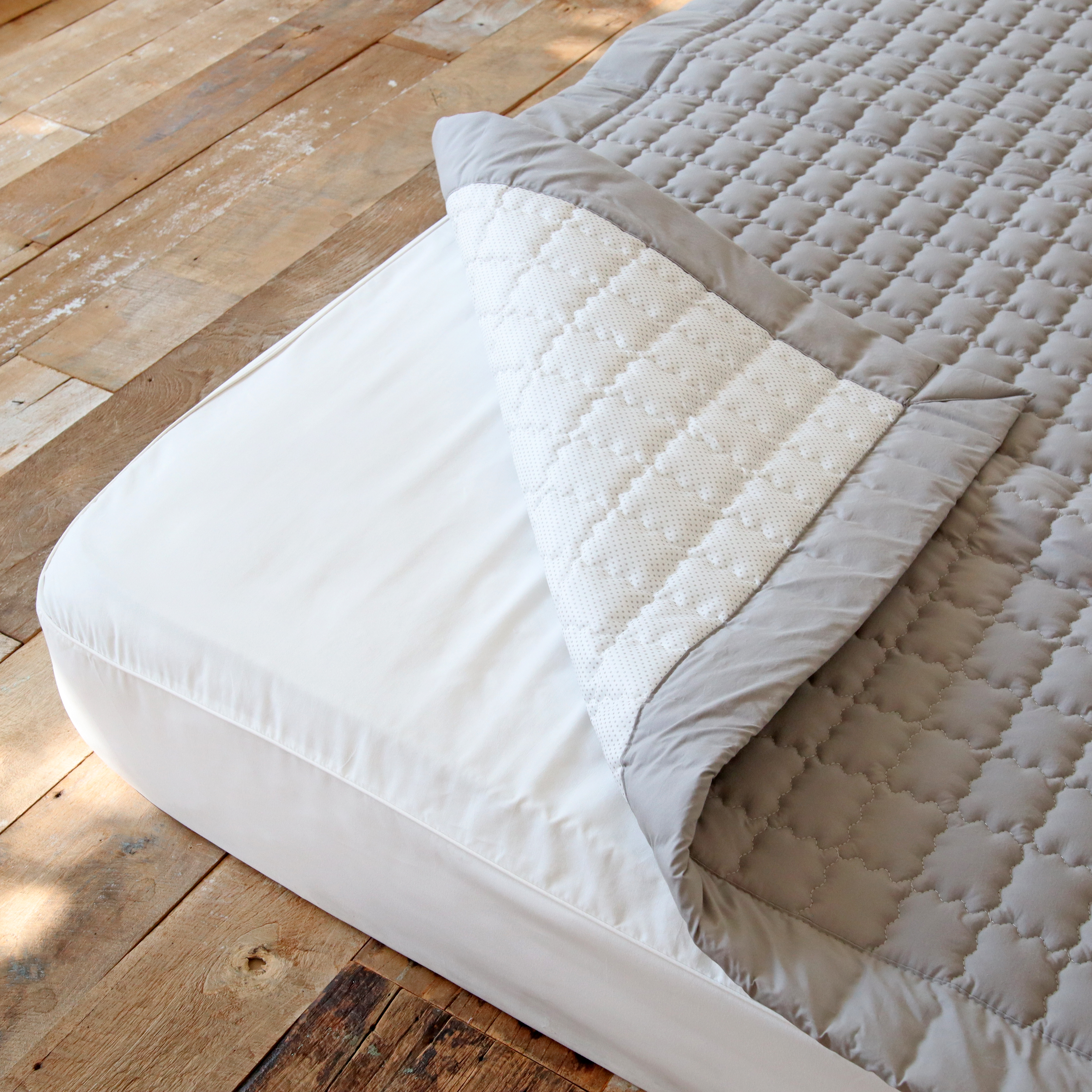 바이오워싱 고밀도 순면 미끄럼방지 논슬립 매트리스 침대 패드 S/SS