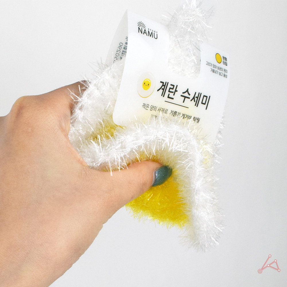 거품잘나는 수세미 귀여운 부드러운 원형 헹굼 아크릴 - 상세 이미지 4