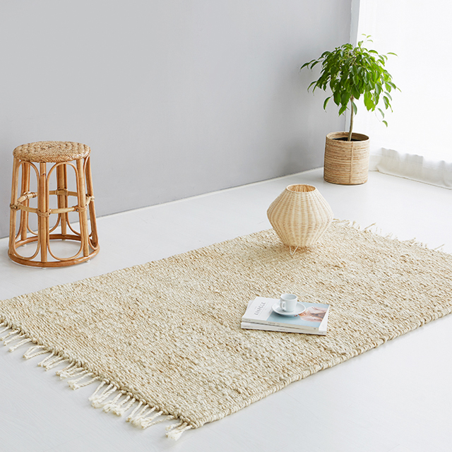 MACOCO 핸드메이드러그 사각 120x180 BDR61 화이트 4268.4167, 185x116cm