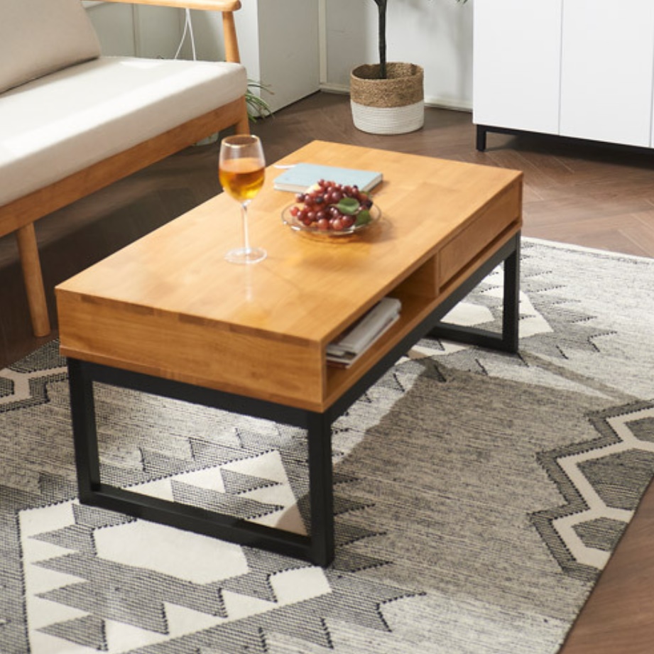 높은 쇼파 테이블 서랍 엔틱 수납 기능성 거실 테이블 인테리어