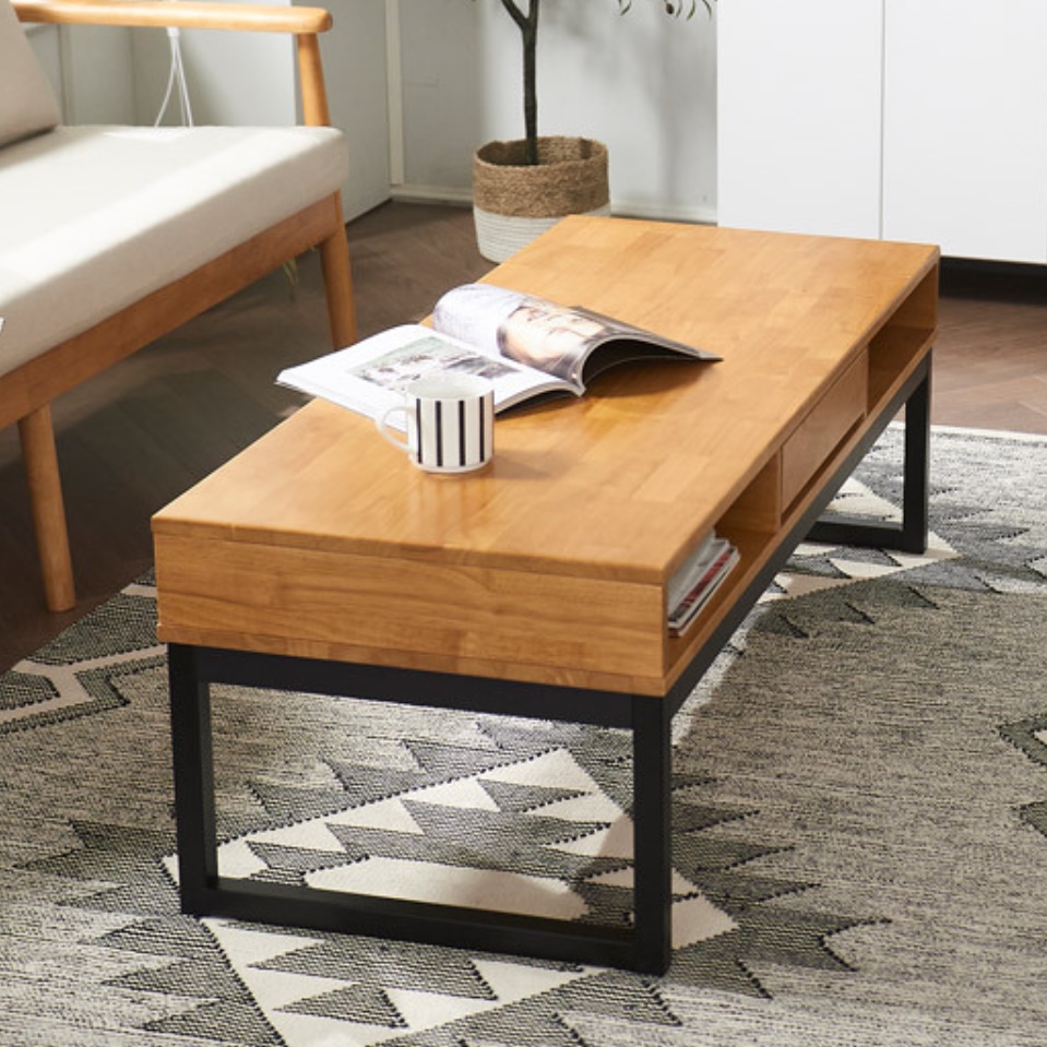 높은 쇼파 테이블 엔틱 수납 서랍 기능성 거실 테이블 인테리어