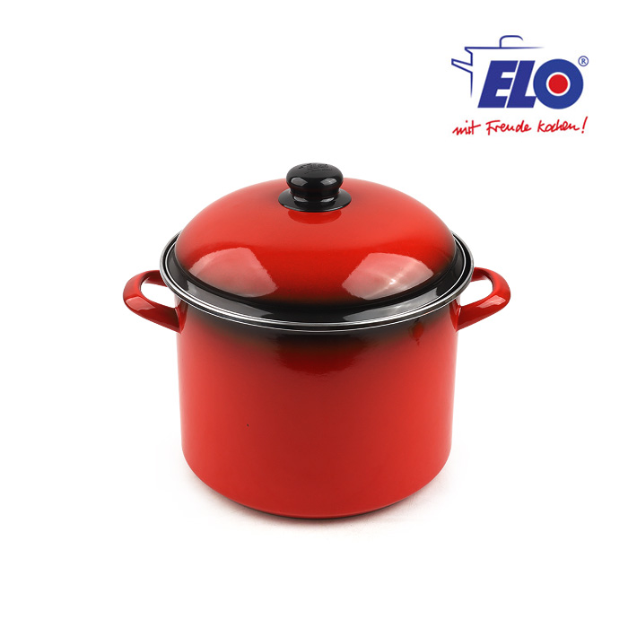 ELO 빨강법랑 곰솥 24cm / 인덕션 냄비 / 법랑 - 상품 이미지