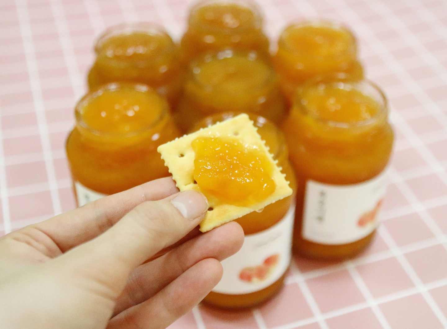 수제복숭아쨈 과일잼 결혼식 돌잔치 답례품 선물세트 카페납품