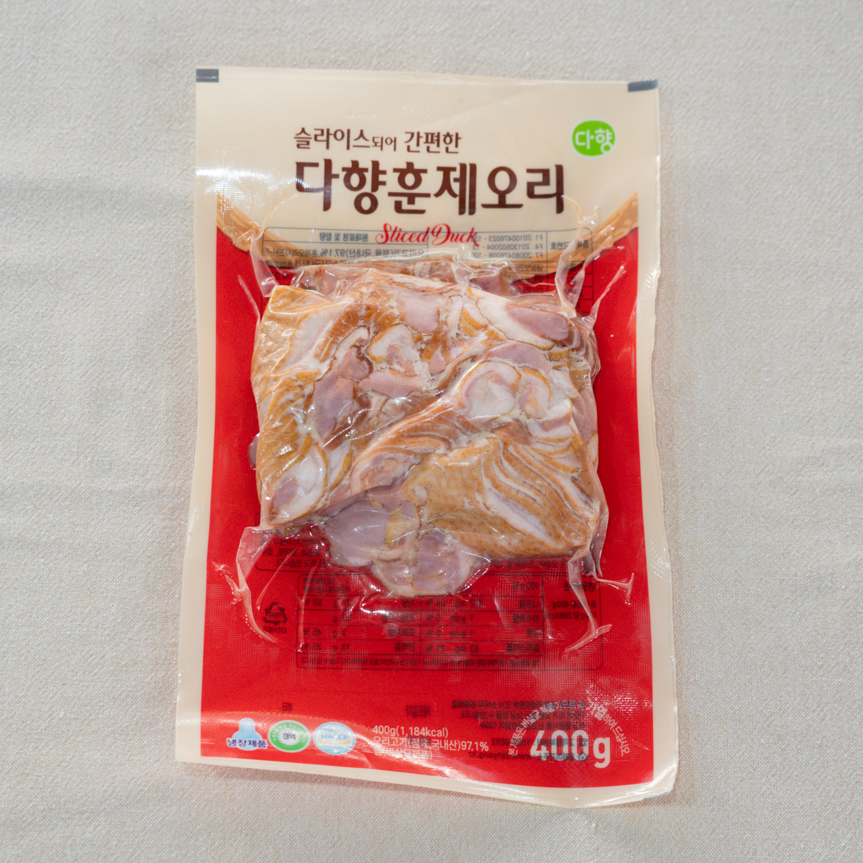 [장안구,팔달구 배달] 담백한 맛이 좋은 오리훈제 400g [정자 퀸미트정육점] : 동네시장 장보기