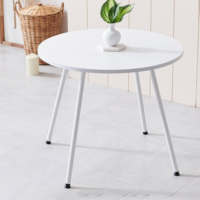 까페 원형 테이블 화이트 카페용 영업용 업소용 테이블 커피숍 테이블