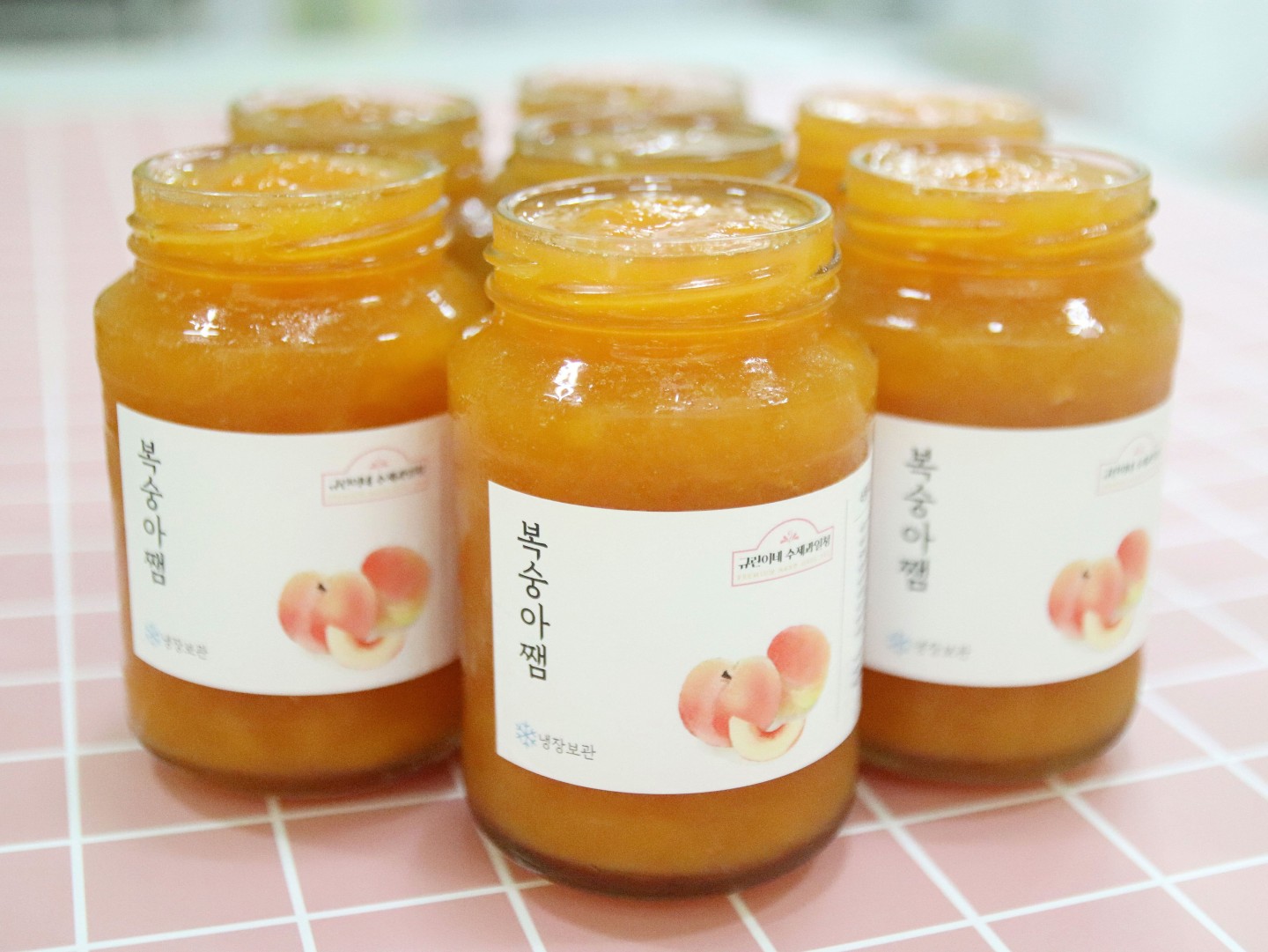 수제복숭아쨈 과일잼 결혼식 돌잔치 답례품 선물세트 카페납품 - 상세 이미지 2