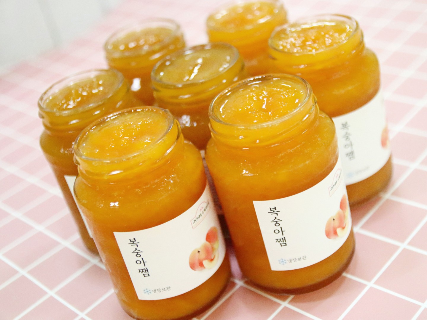 수제복숭아쨈 과일잼 결혼식 돌잔치 답례품 선물세트 카페납품 - 상세 이미지 3