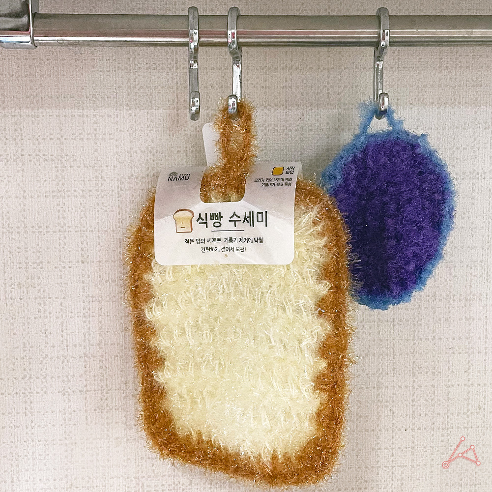 거품잘나는 수세미 귀여운 부드러운 식빵 헹굼 아크릴 - 상세 이미지 5