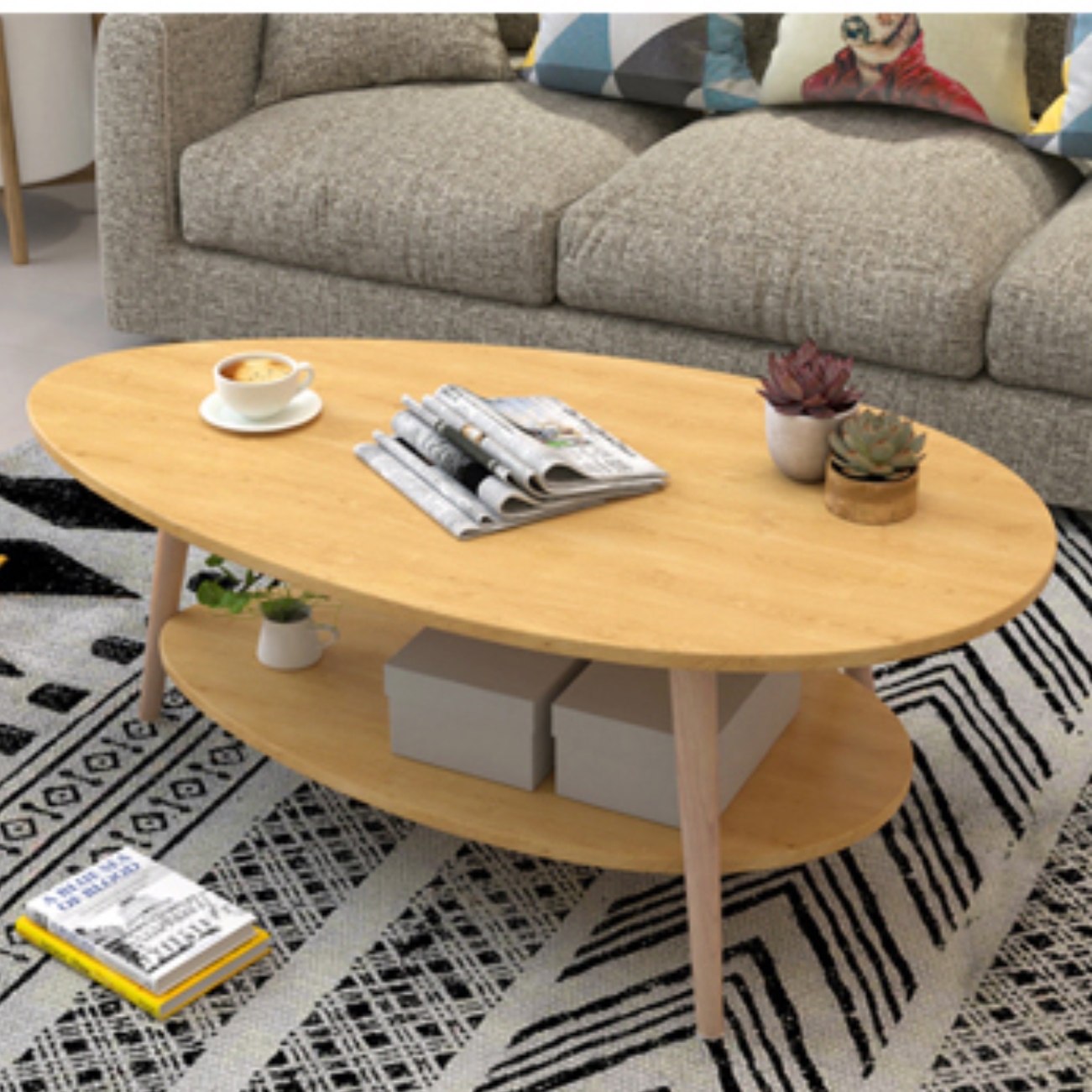 높은 쇼파 테이블 기능성 거실 테이블 인테리어 원형 좌식 테이블