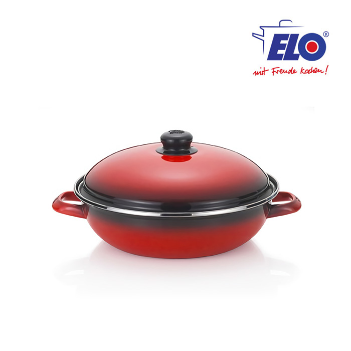 ELO 빨강법랑 웍 28cm / 인덕션 냄비 / 법랑