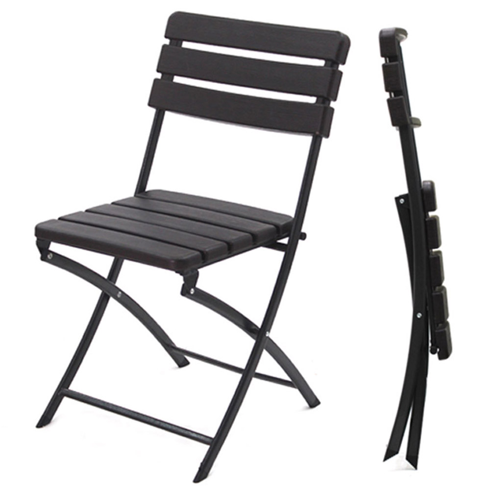 로티캠프 브로몰딩 간이 접이식 테이블 1800 + 의자 6개 세트 다크브라운