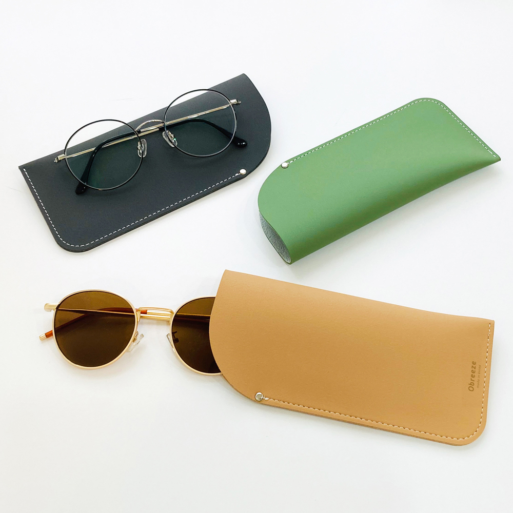 [각인가능]오브리즈 프리미엄 안경 선글라스 가죽 파우치 안경집