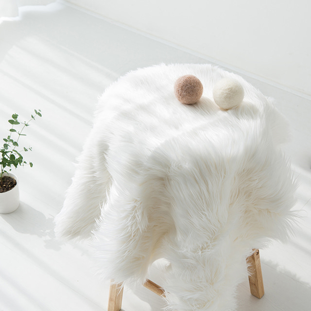 ISB0003 SHEEPY 장모러그 115 화이트 7632.6323, 115x75cm - 상세 이미지 2