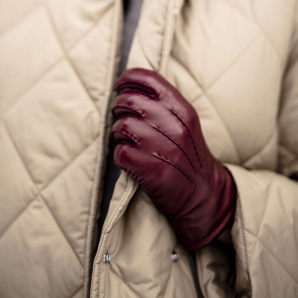 헤스트라 마리 헤어쉽 양가죽 코르크 14200 710- 여자 여성 겨울 가죽 장갑