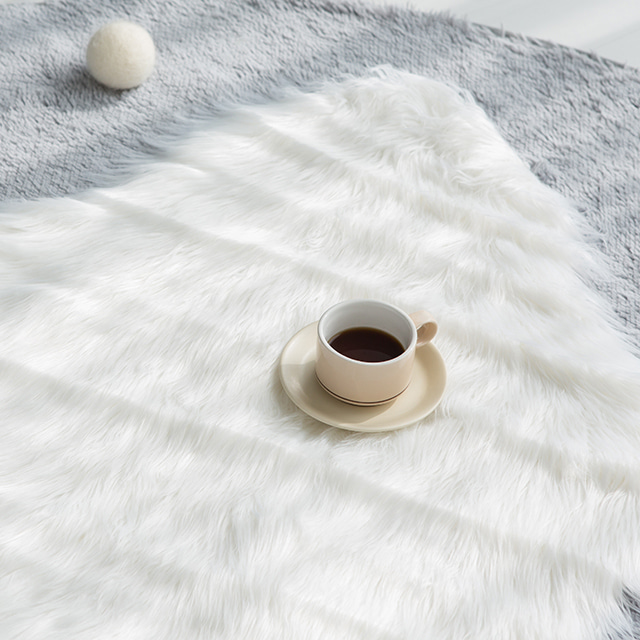 ISB0003 SHEEPY 장모러그 115 화이트 7632.6323, 115x75cm - 상세 이미지 3