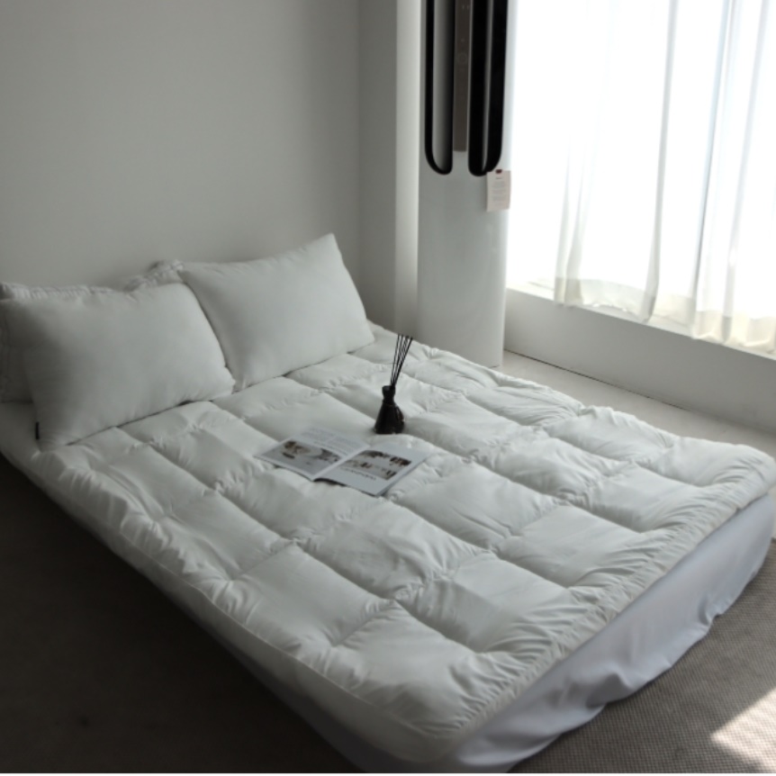 바닥에 까는이불 두꺼운 요매트 손님용 두툼한 요