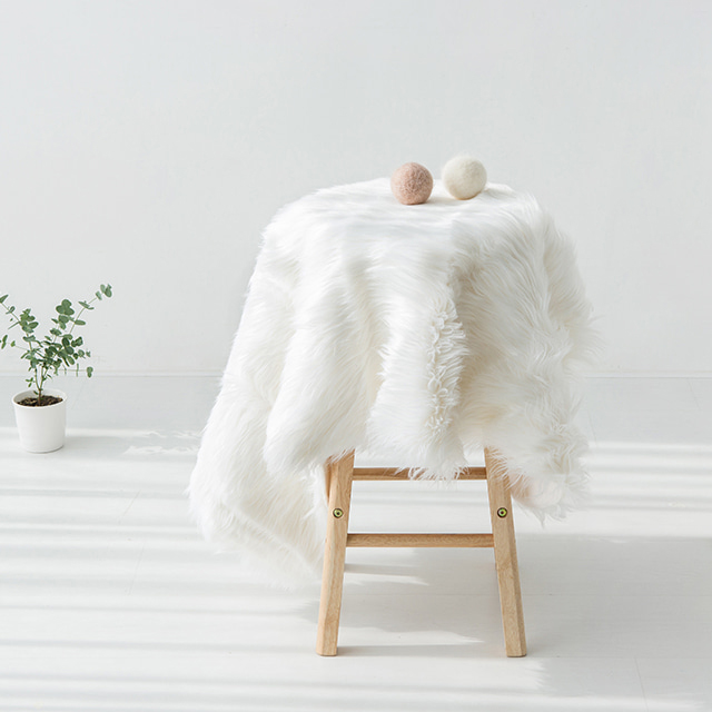 ISB0003 SHEEPY 장모러그 115 화이트 7632.6323, 115x75cm 이미지 8