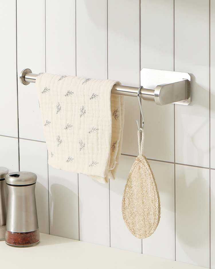 무타공 키친타월 행주 싱크대 수세미걸이 키친타올걸이 스텐(AK55C-ST)