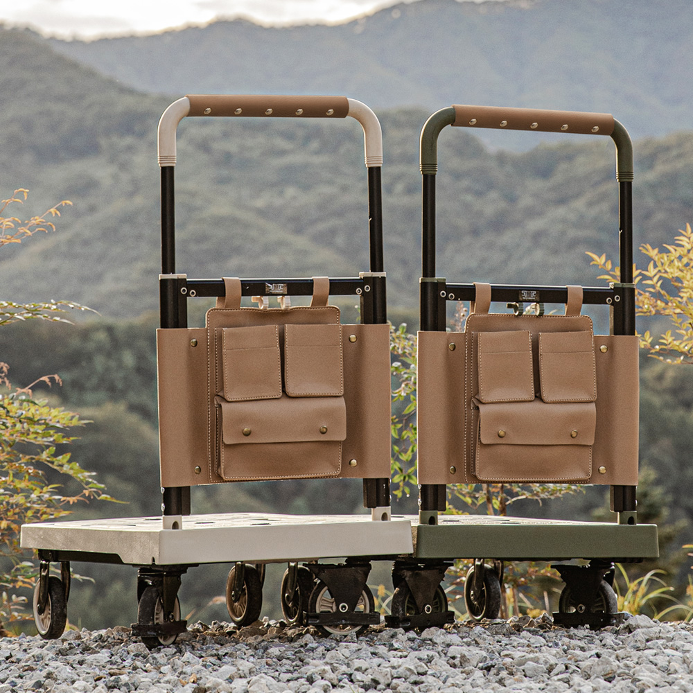 로티홈시스 플랫폼 / 트랜스폼 핸드카트 전용 가죽 포켓+손잡이 SET