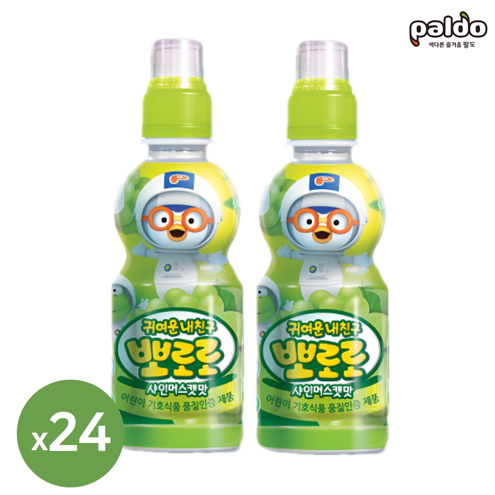 뽀로로음료수 어린이음료 밀크 딸기 사과 샤인 보리차 블루베리 235ml 24입 세트4개씩 - 상세 이미지 4