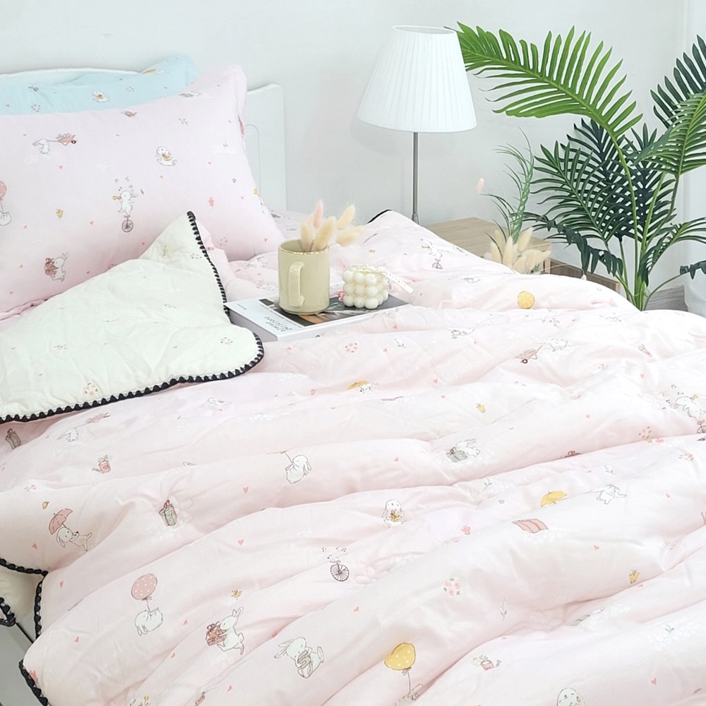 큐티래빗 모달100 어린이 차렵이불 세트 봄가을 겨울 S/SS