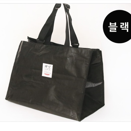 빅사이즈 쇼핑백 대형비닐쇼핑백 바닥넓은 타포린 장바구니 - 상세 이미지 2