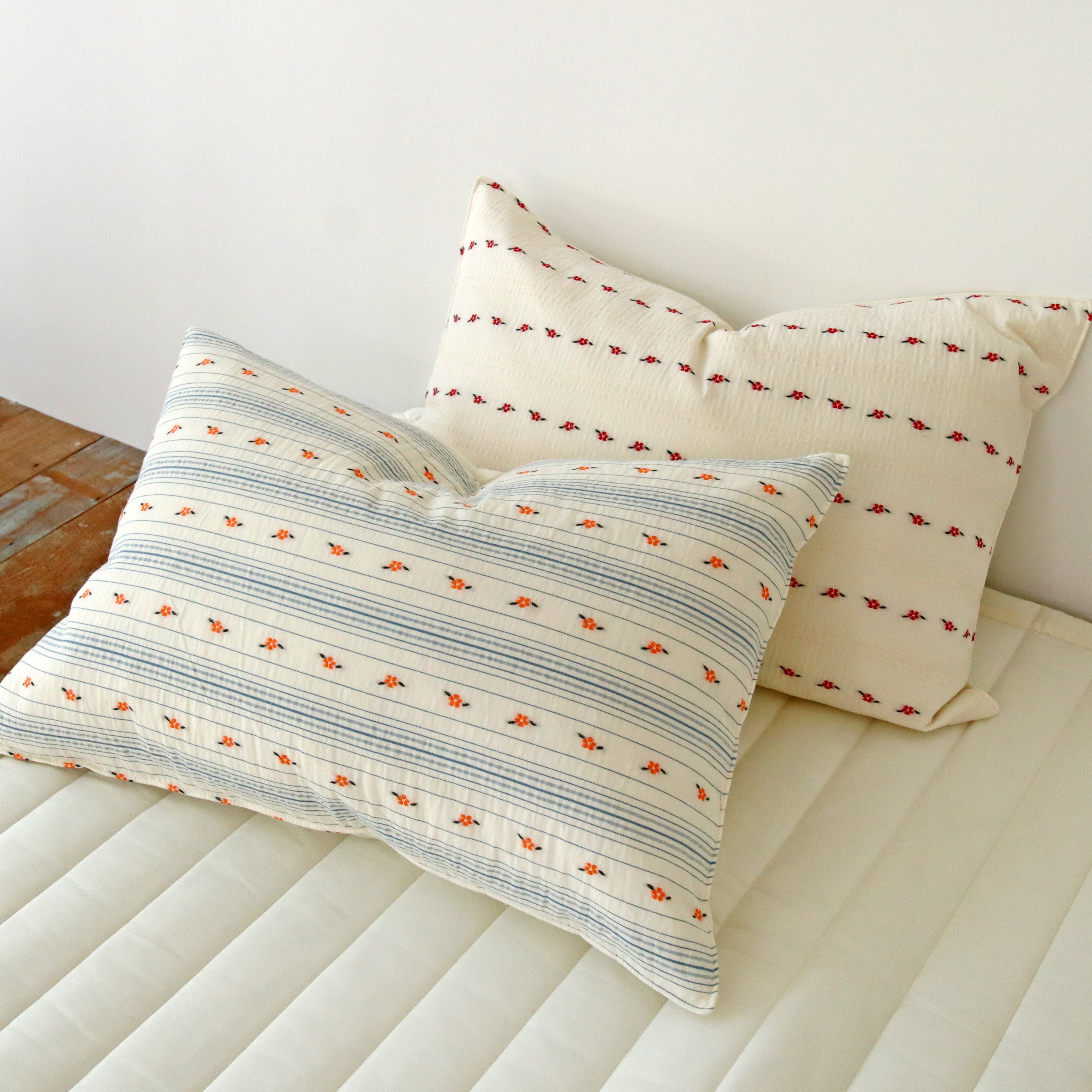 까멜리아 도비코튼 사계절 순면 플라워 베개커버 5070