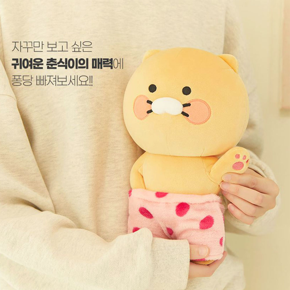 춘식이 인형 카카오프렌즈 핑크땡땡이 수면바지 고구마 베이직 귀여운 선물용 애착 캐릭터 - 상세 이미지 3