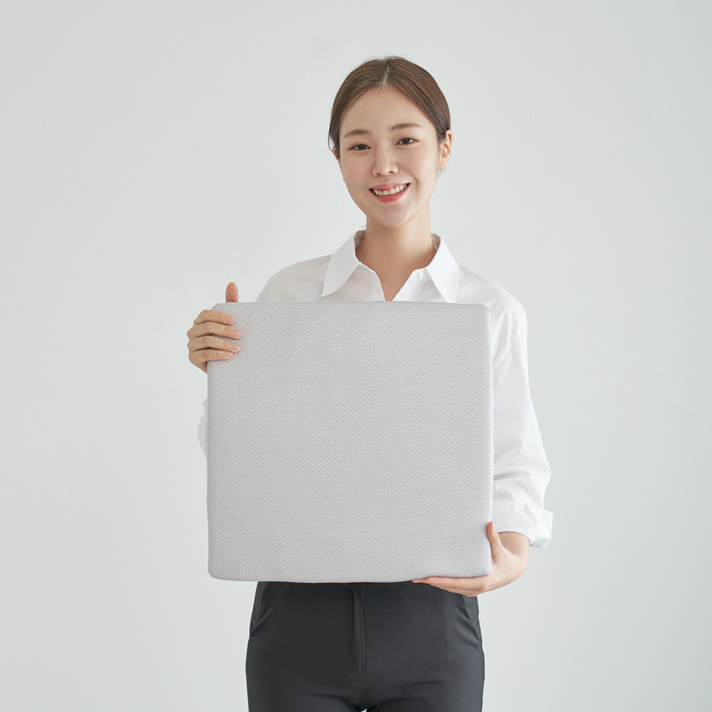 라텍스 방석 사무실 의자방석 수험생 키높이 두꺼운 쿠션 단품 3cm M 에어매쉬
