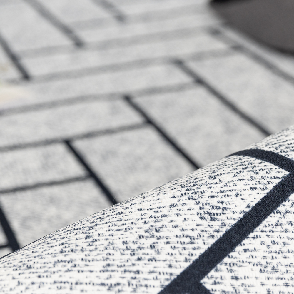 워셔블 방수 러그 방바닥매트 고양이러그 거실 카페트 헤링본 다크그레이, 200x150cm